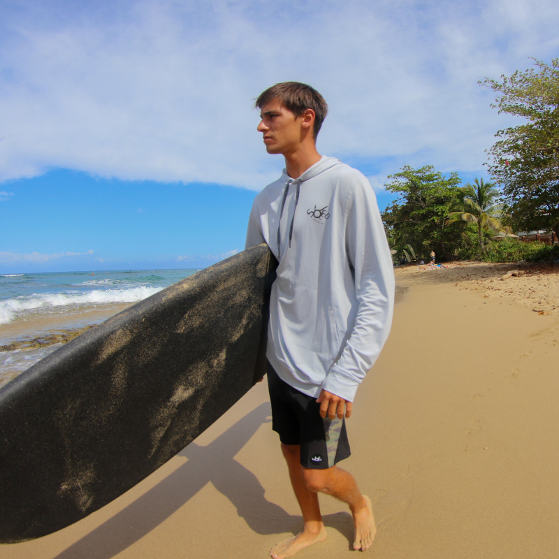 Men's Helm Hoodie Light Grey