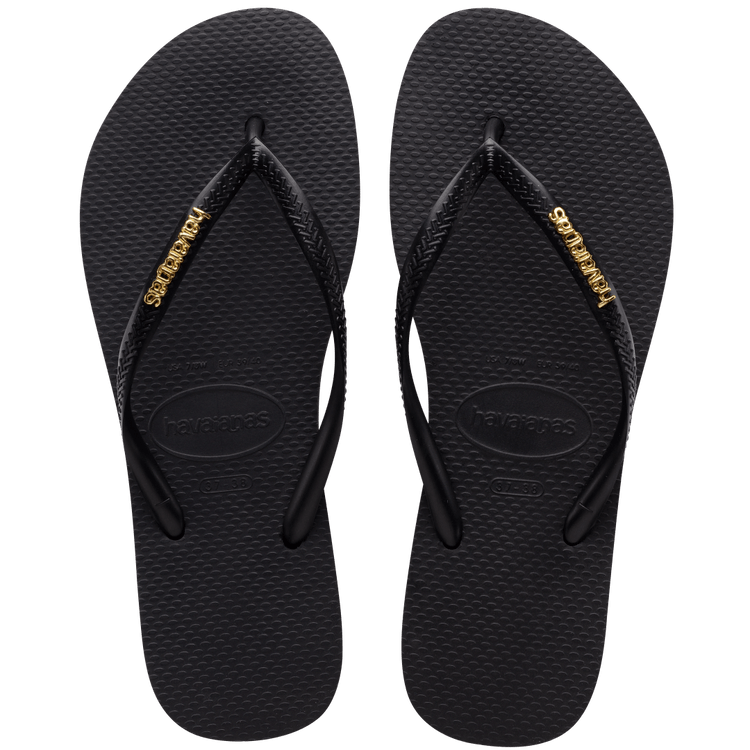 Havaianas Slim Logo Metallic Sandal