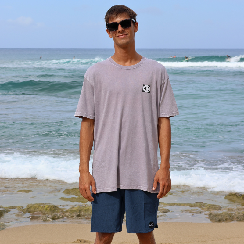 Stoked 413 Goofy Foot Stone Wash Tee