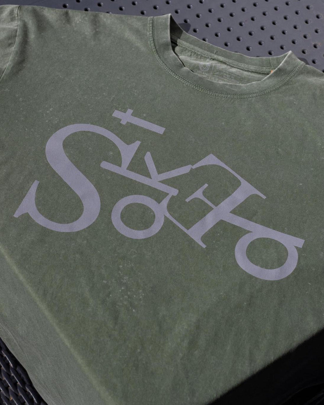 Mineral Wash T-Shirt Stoked Oversized Logo