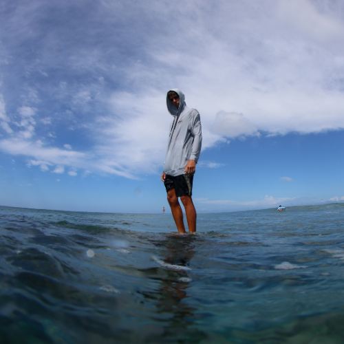 Men's Helm Hoodie Light Grey