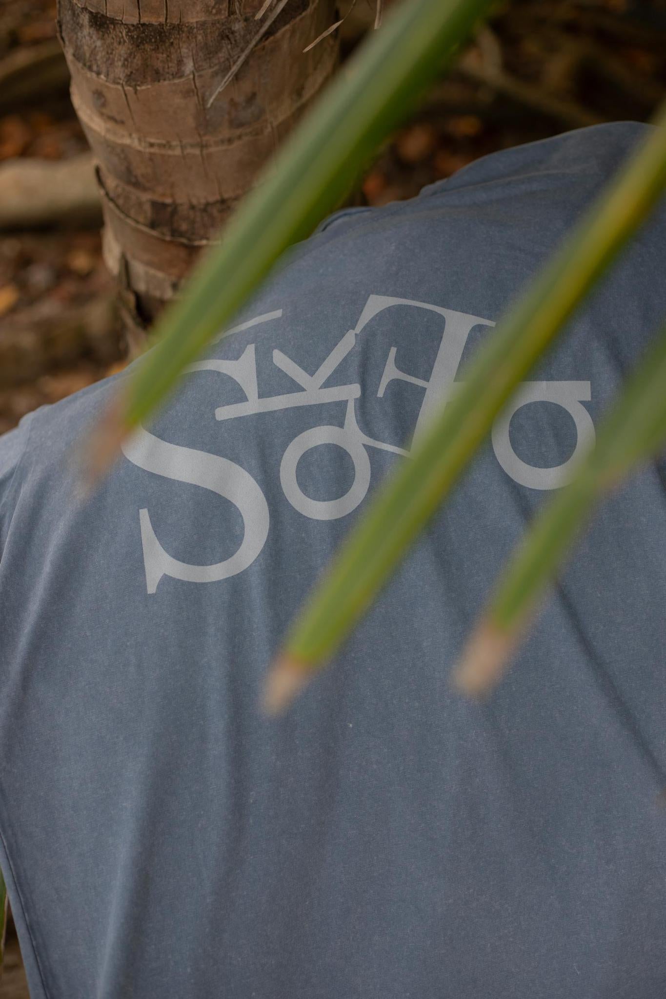 Mineral Wash T-Shirt Stoked Oversized Big Logo