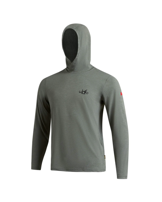 Florence Airtex Hooded LS shirt Dark Sage