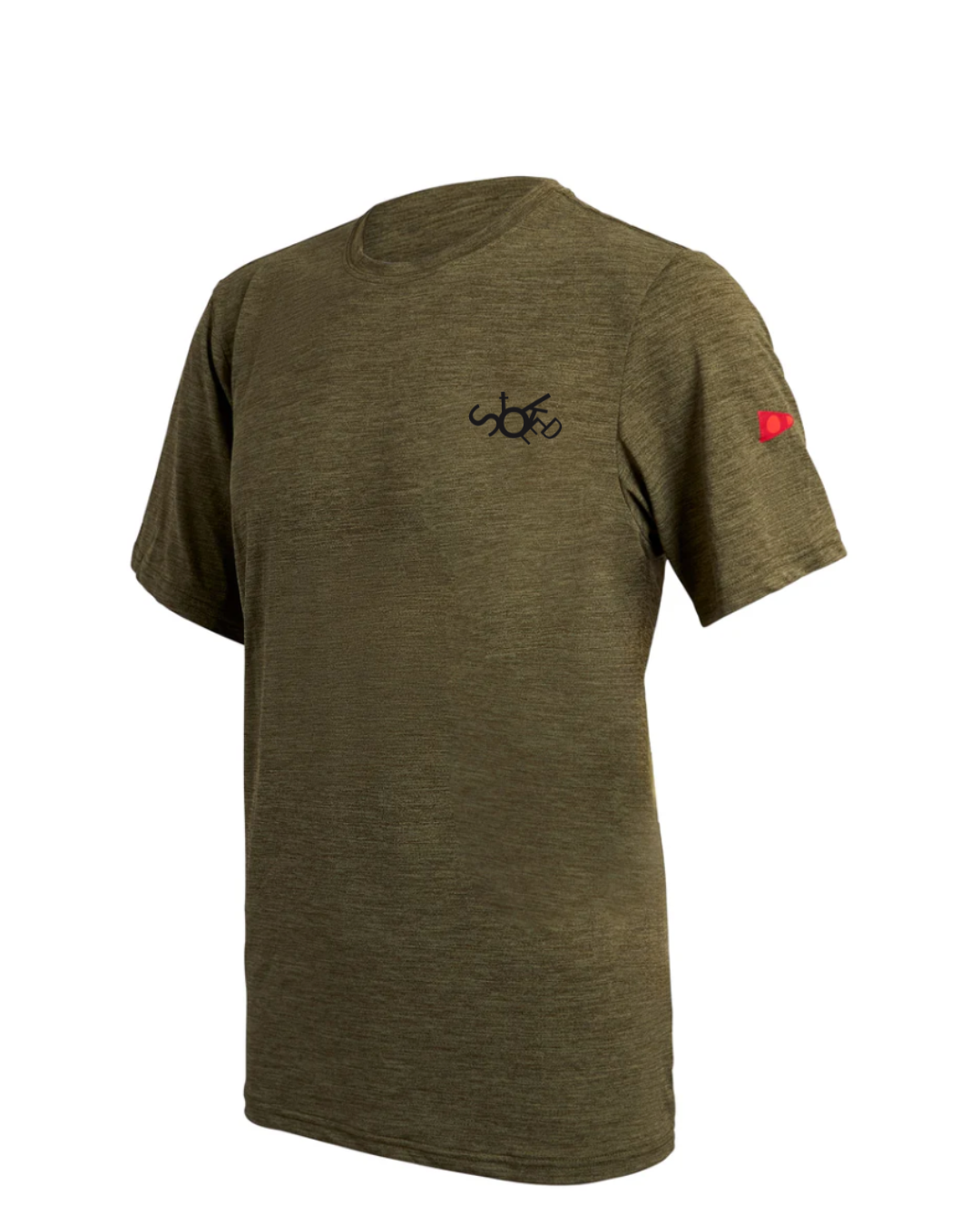 Florence Airtex Shirt SS Heather Burnt Olive