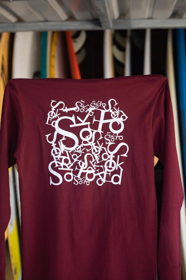 Stoked Collage Long Sleeve T-shirt