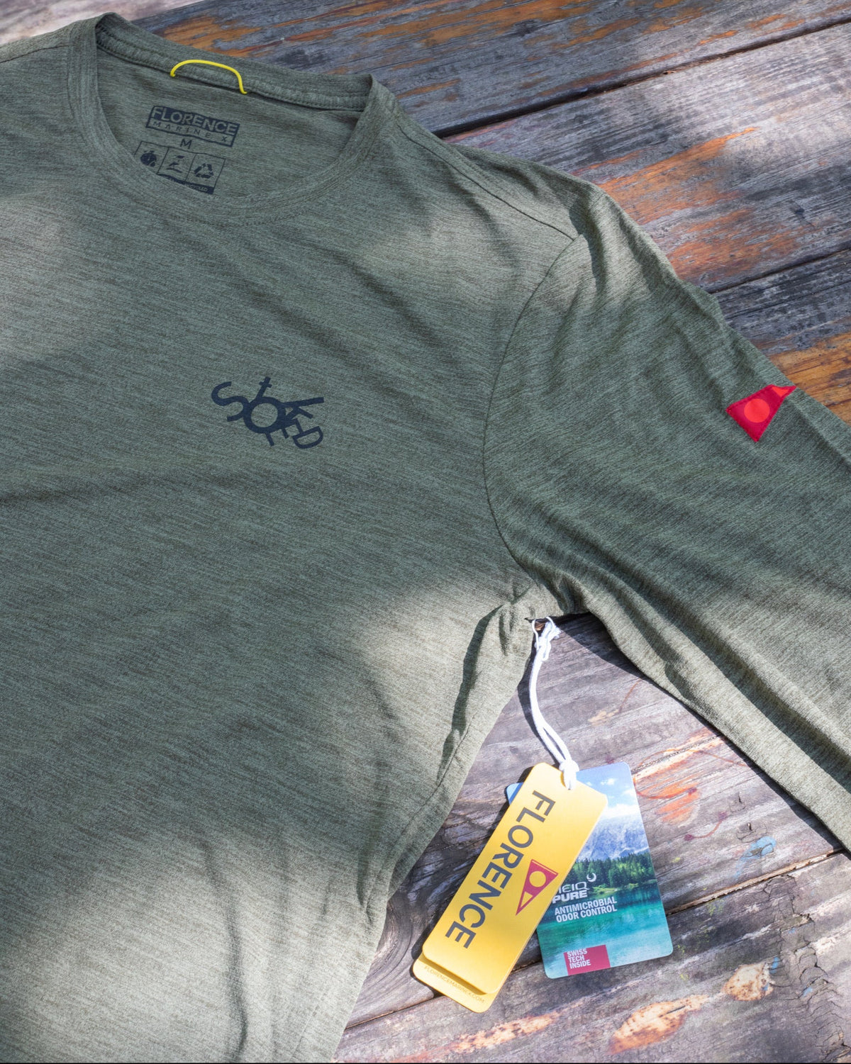 Florence Airtex Shirt LS Heather Dark Sage