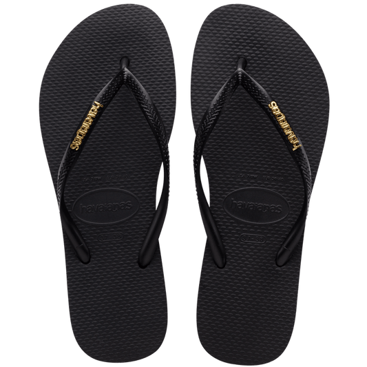 Havaianas Slim Logo Metallic Sandal