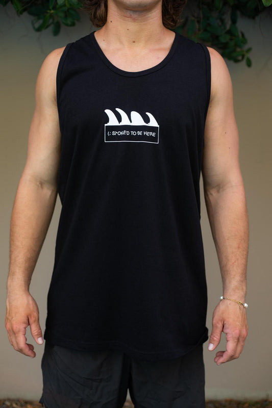 stoked to be here - men's tank top