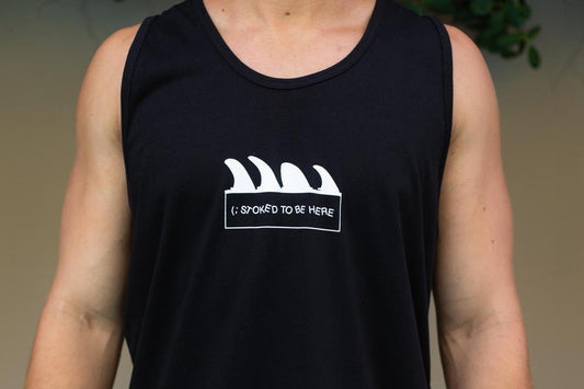 stoked to be here - men's tank top
